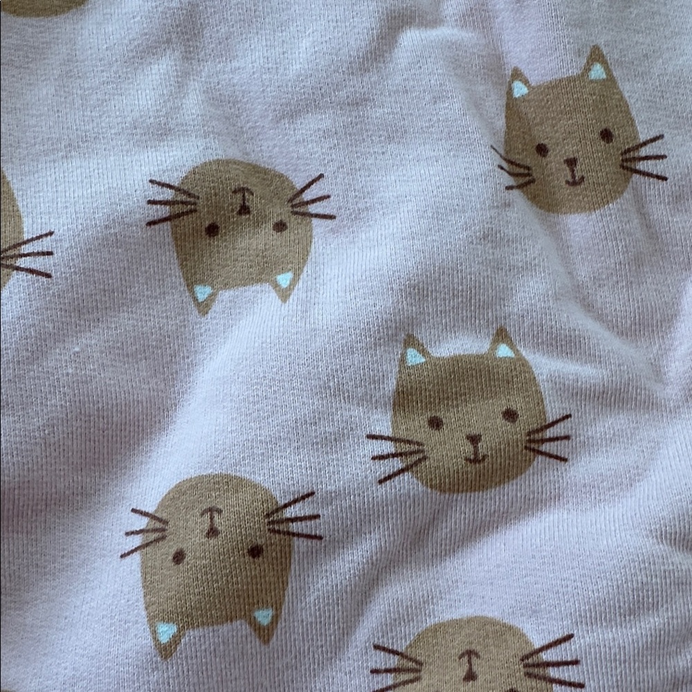 Hanna Andersson Pink Sweatshirt with Brown Cat Design - Picture 2 of 3